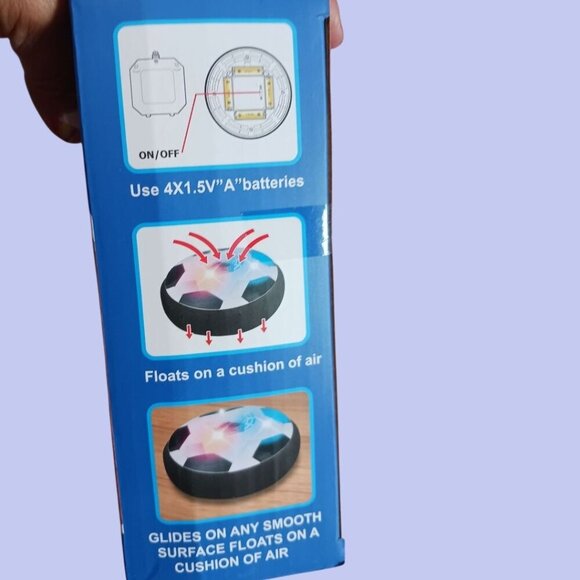 Hover Soccer Ball With LED Lights Indoor Game For Kids & Adults - Picture 5 of 5